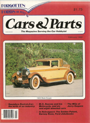 CARS & PARTS 1980 FEB - 26 STUTZ, MG J4, KIZER, RENT-A-CARS, BARNER ROOS
